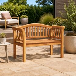 Solid Teak Garden Bench: Strong and Stylish