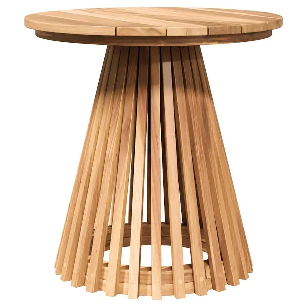 Outdoor Side Table Brown 50x50x49.5cm Solid Teak Wood Weather Resistant