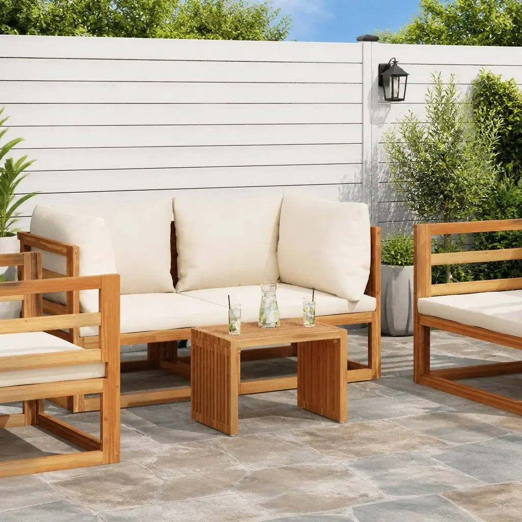 Garden Side Table in Solid Teak Wood