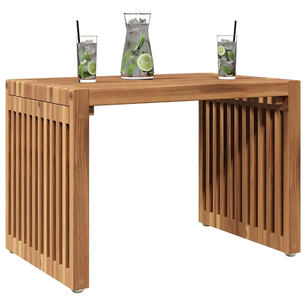Garden Side Table in Solid Teak Wood