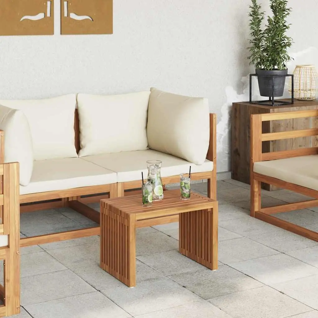 Garden Side Table in Solid Teak Wood