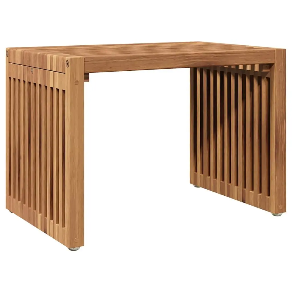 Garden Side Table in Solid Teak Wood