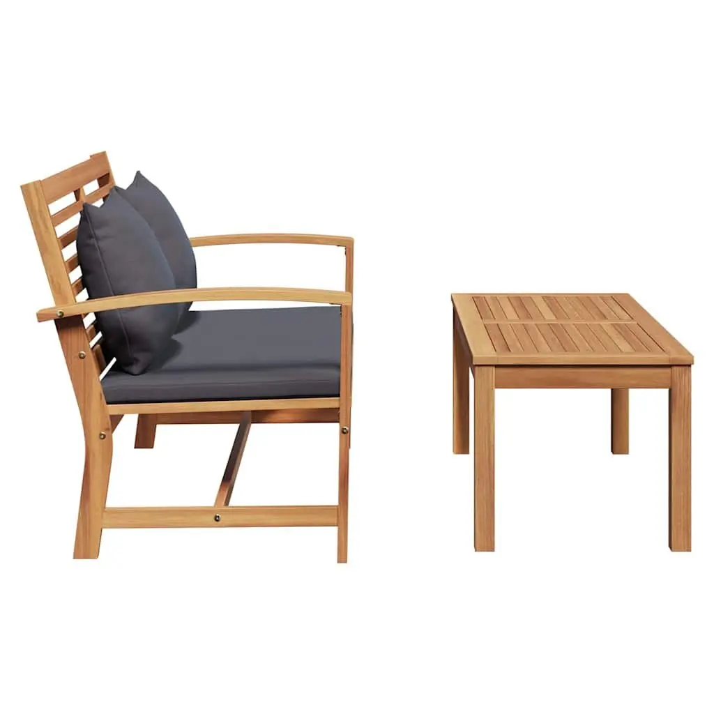 Outdoor Bench Brown Solid Teak Wood Rustic Rectangular Weather-Resistant Garden Patio Furniture