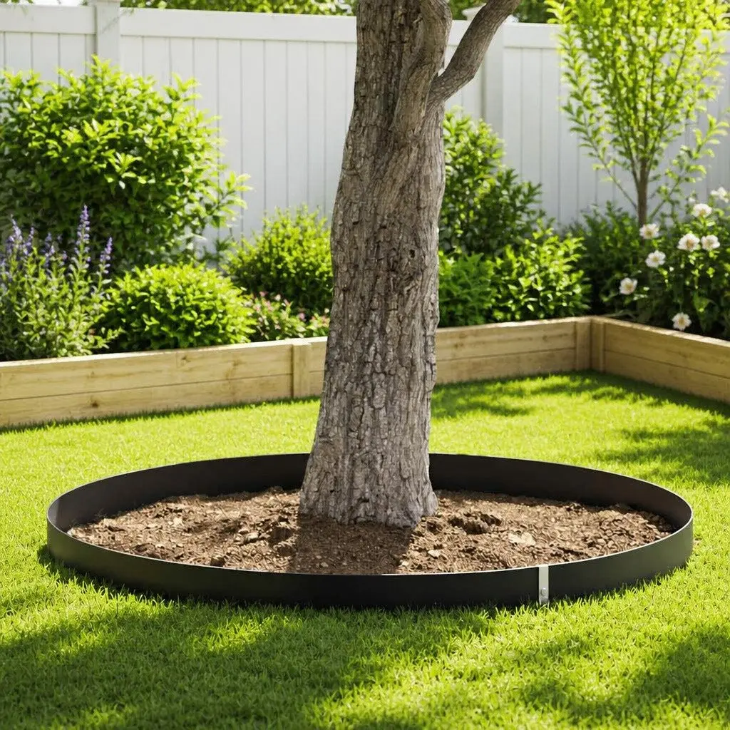 Root Barrier Black 0.7 x 10 m Polyethylene Durable Moisture Resistant Garden Landscape Weed Control