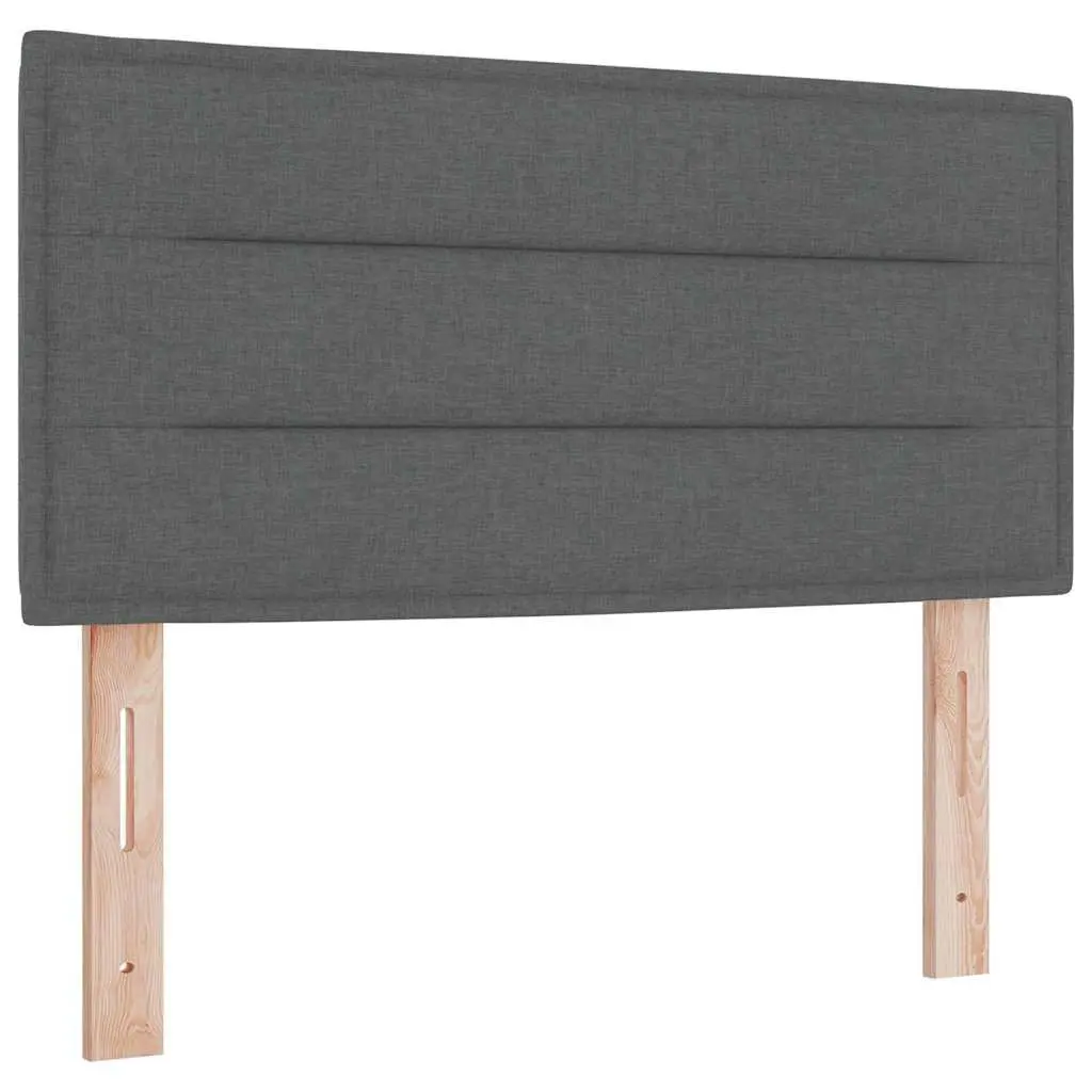 Headboard Fabric Dark Grey 100cm Height Adjustable Modern Bedroom Furniture