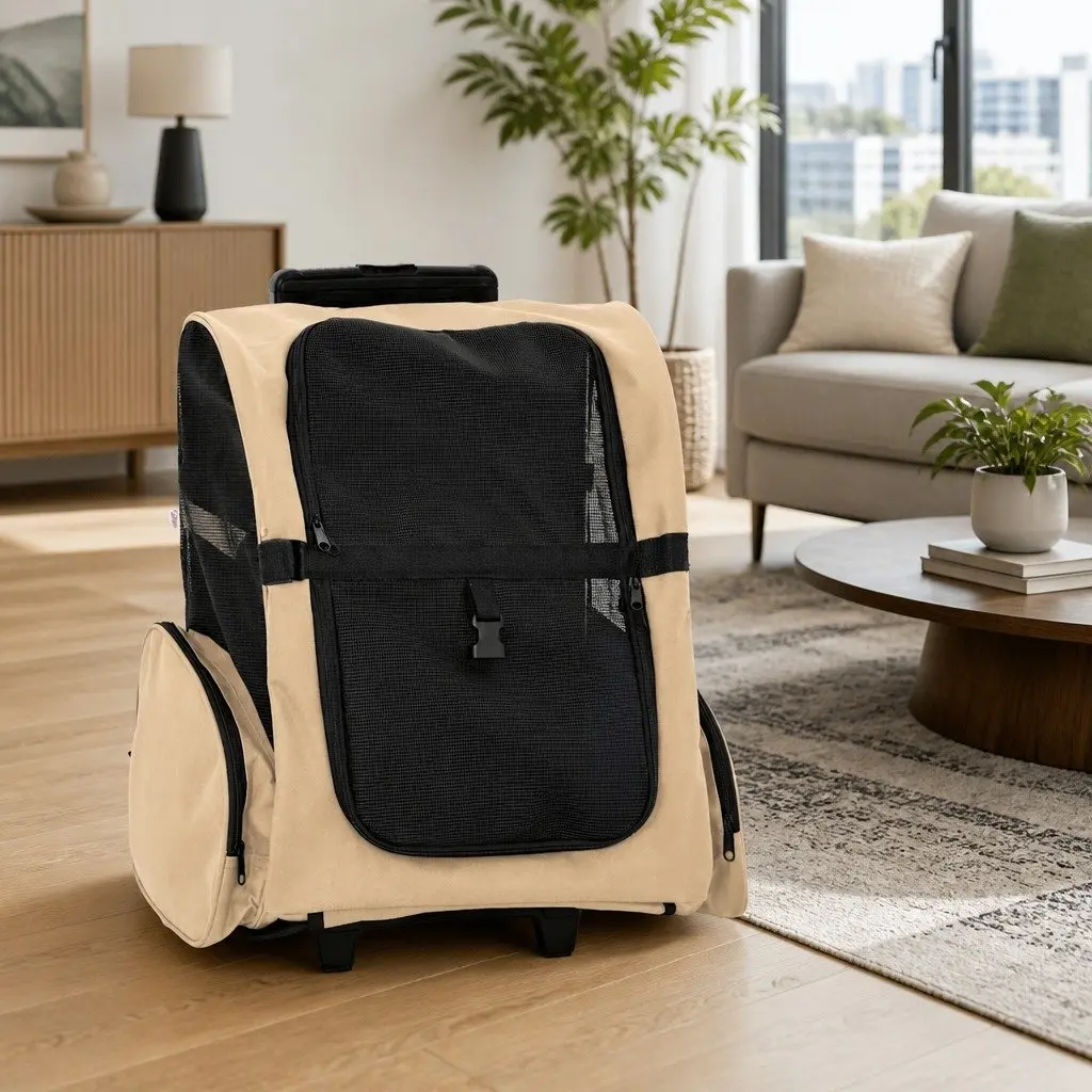 3-in-1 Pet Trolley for Small Pets