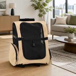 Compact 3-in-1 Pet Trolley for Small Pets