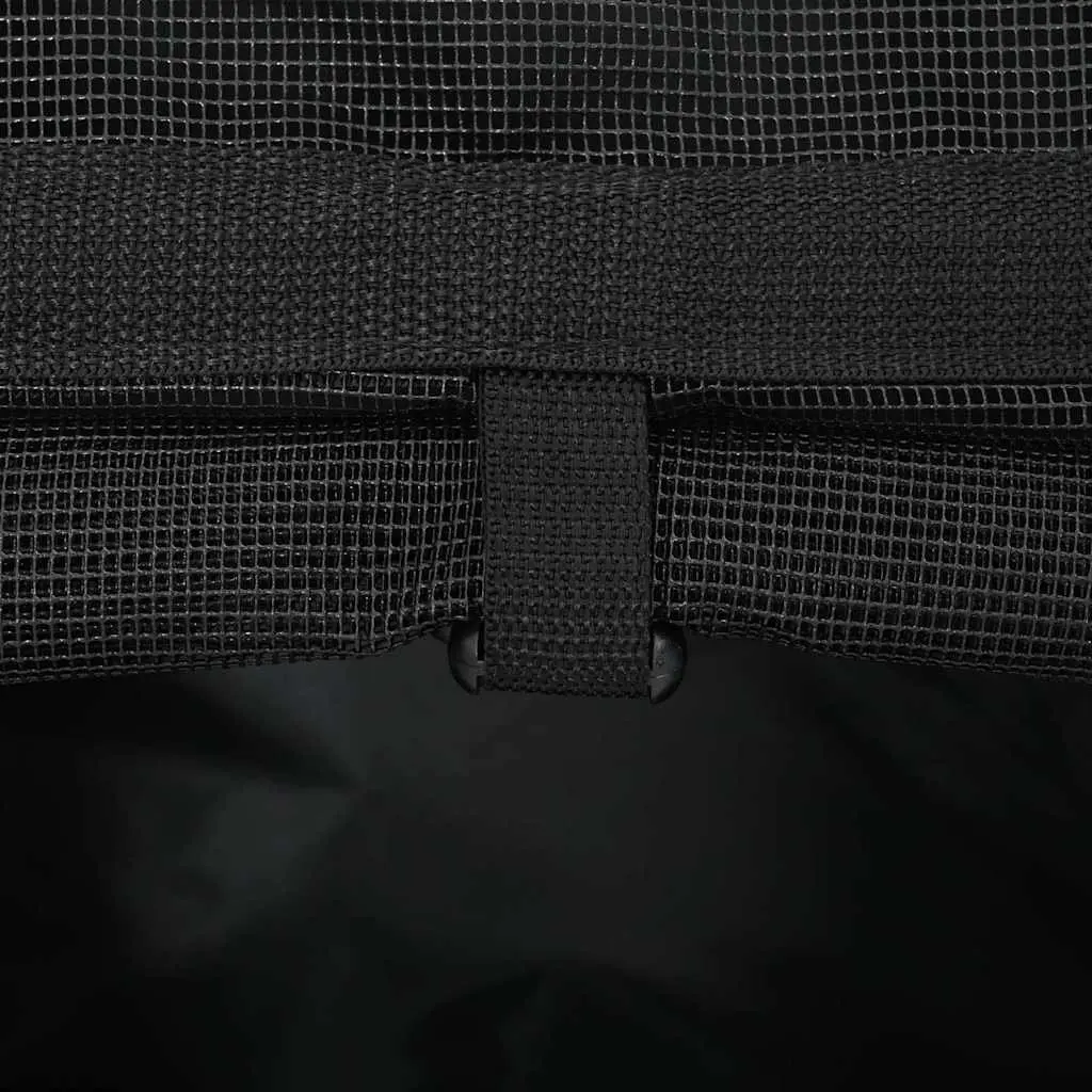 Pet Trolley Black 48x32cm 3-in-1 Convertible Rolling Carrier Backpack Hand Bag
