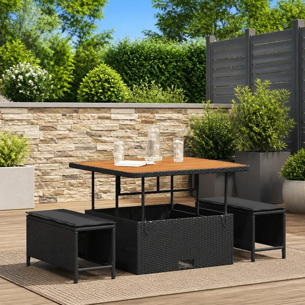 Black Garden Dining Set