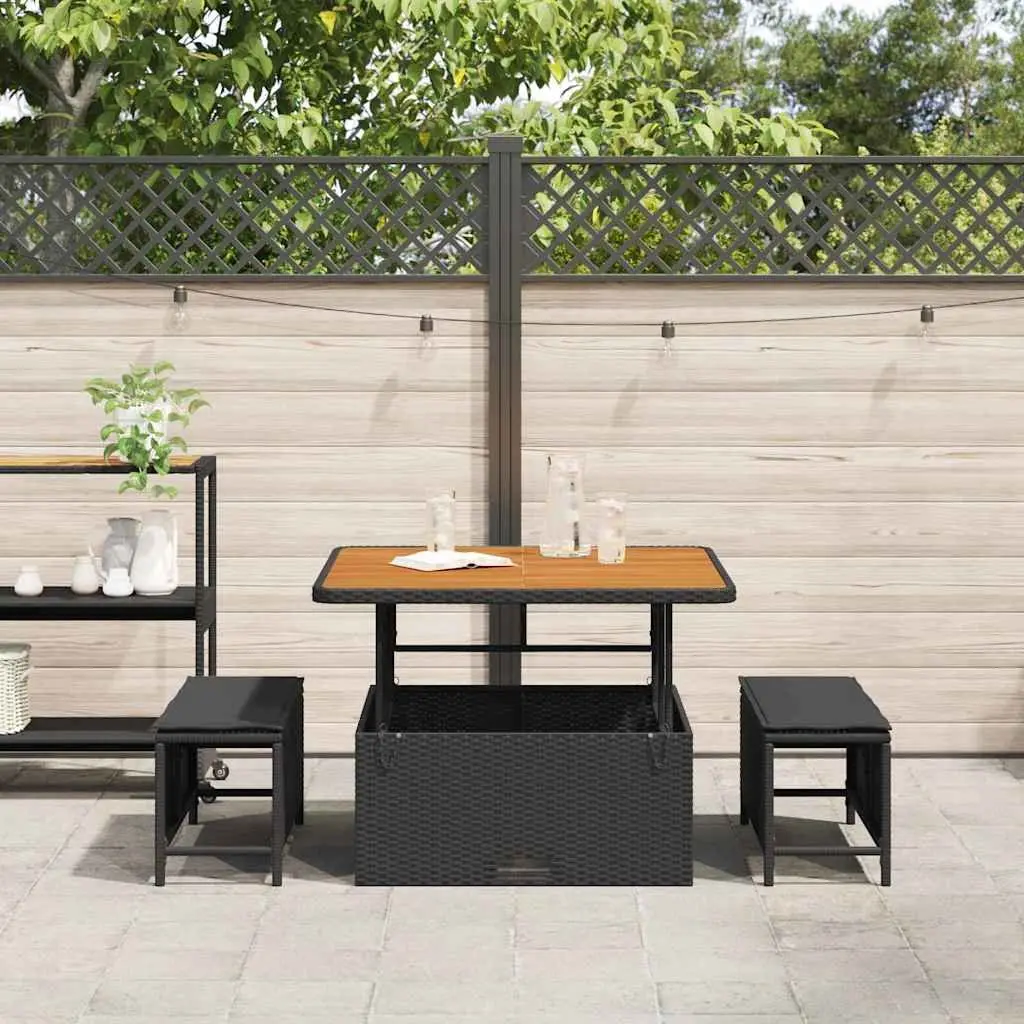 Black Garden Dining Set