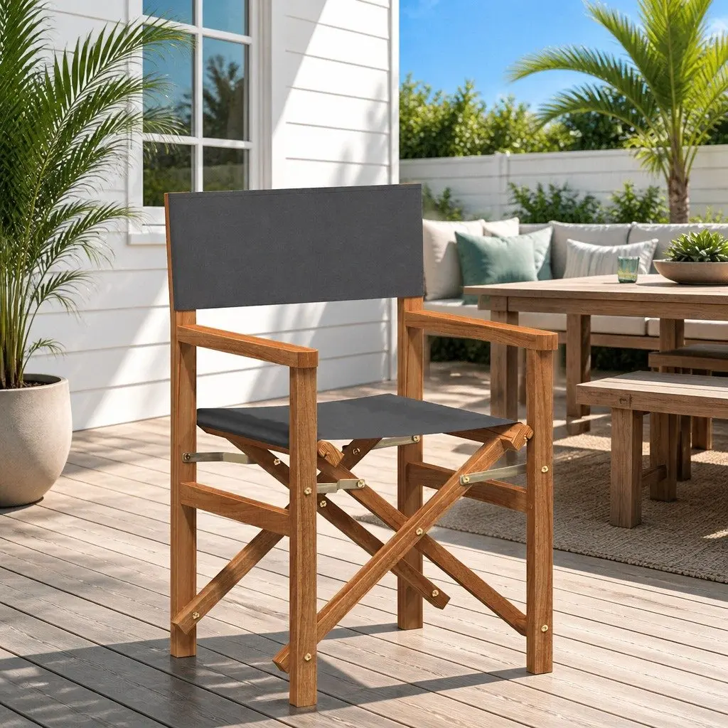 Grey Outdoor Folding Chair