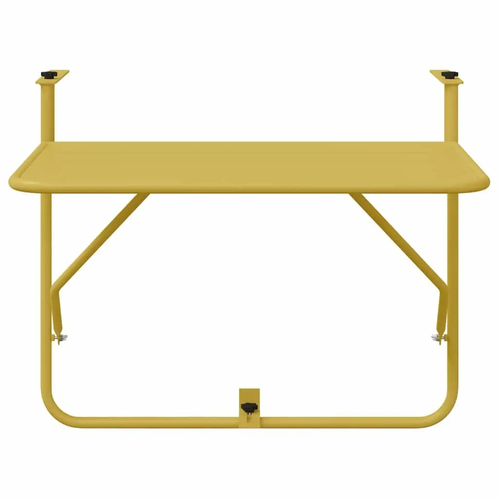 Hanging Balcony Table Folding Outdoor Furniture Garden Patio Steel 60 x 39 x
