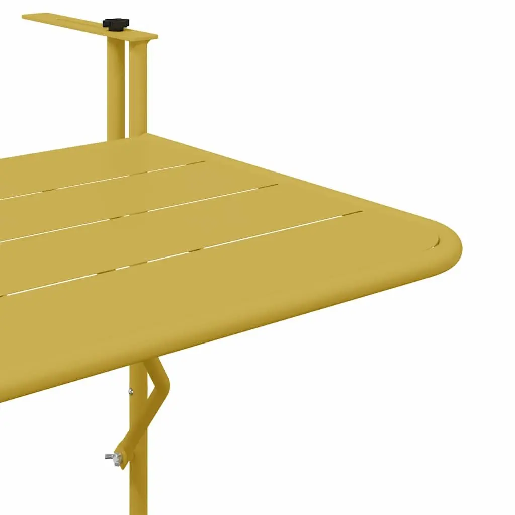 Hanging Balcony Table Folding Outdoor Furniture Garden Patio Steel 60 x 39 x
