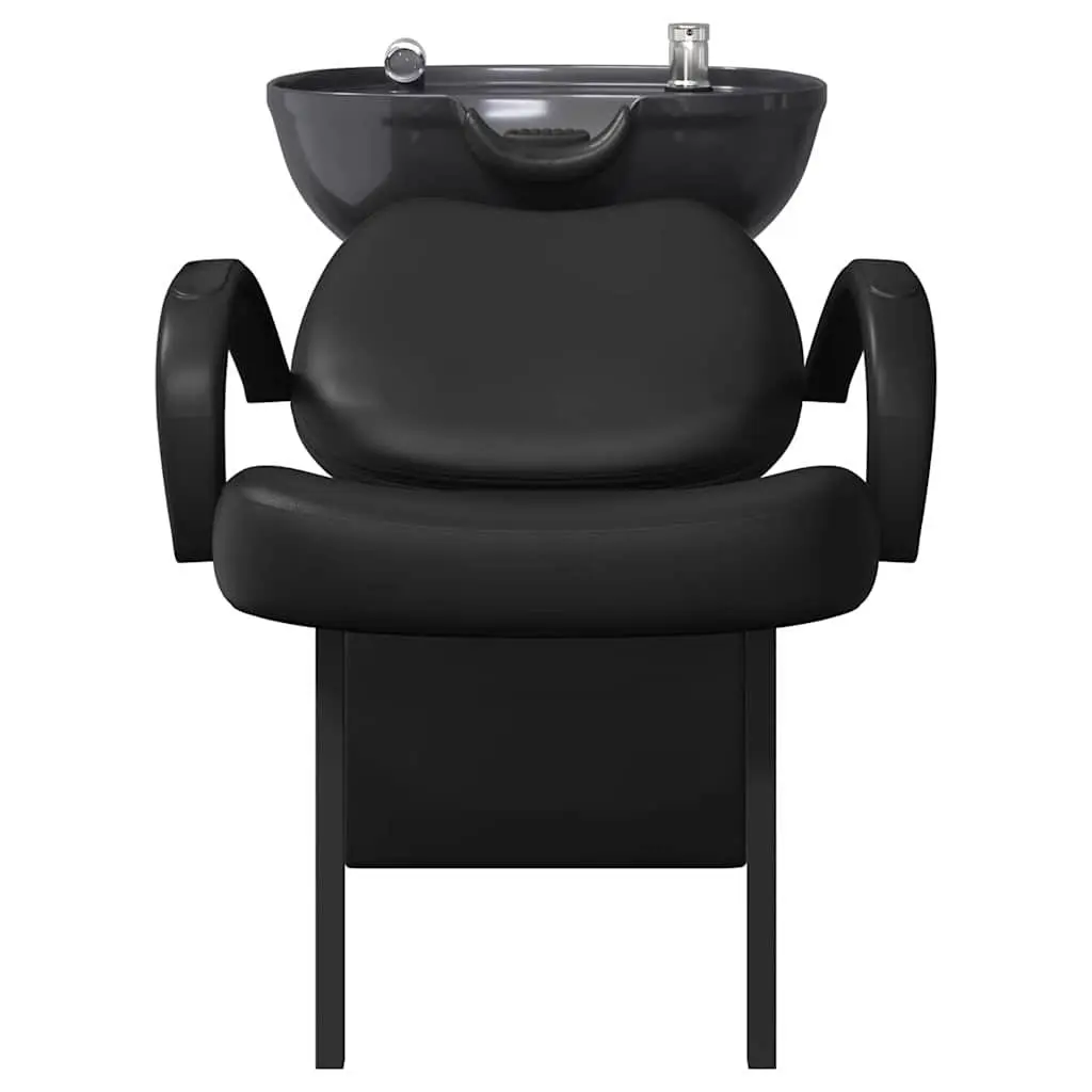 Shampoo Chair Black Height Adjustable Professional Salon Furniture