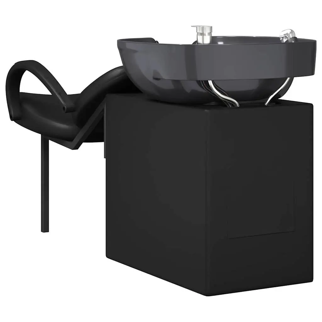 Shampoo Chair Black Height Adjustable Professional Salon Furniture