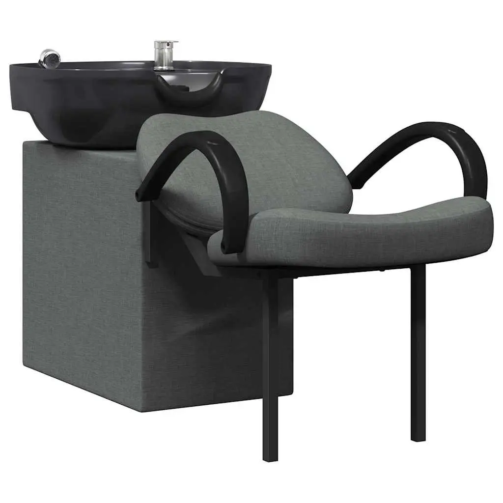 Shampoo Chair Dark Grey Black Salon Hairdressing Height Adjustable Styling