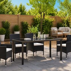 Concise and Sturdy Outdoor Dining Table 160x80x73cm