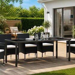 Compact and Modern Black Garden Table for Your Patio
