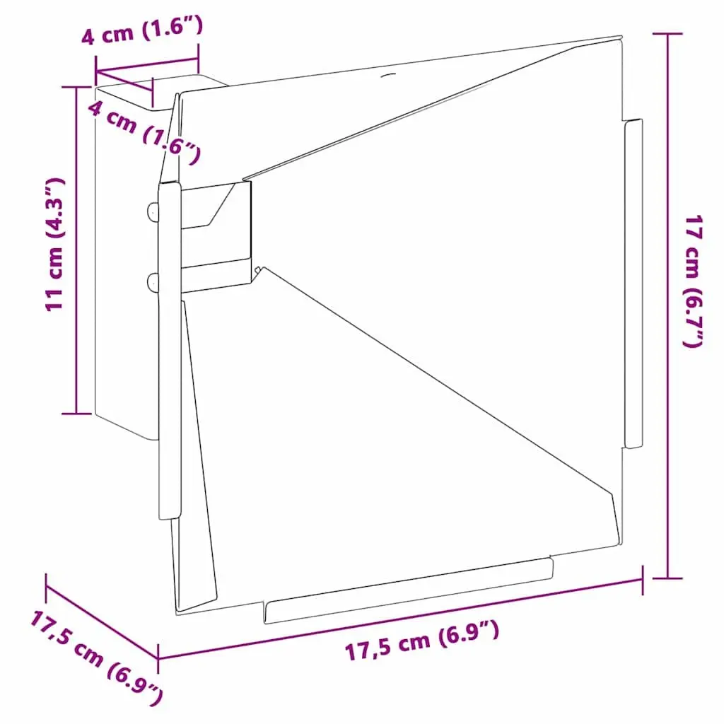 Pellet Trap Shooting Target 17.5cm Steel Frame Black Indoor Outdoor Range