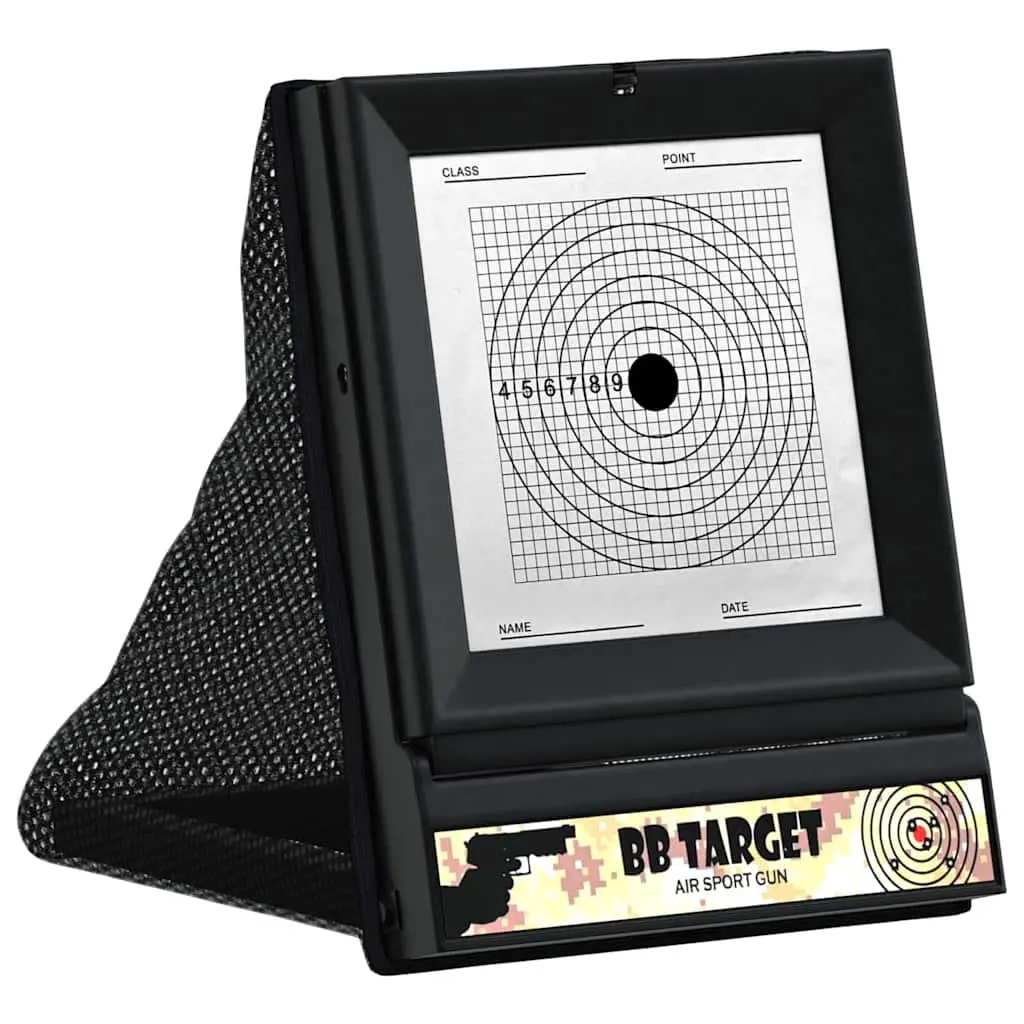 Airsoft Shooting Target Black Plastic Indoor Outdoor Practice Range Accessory