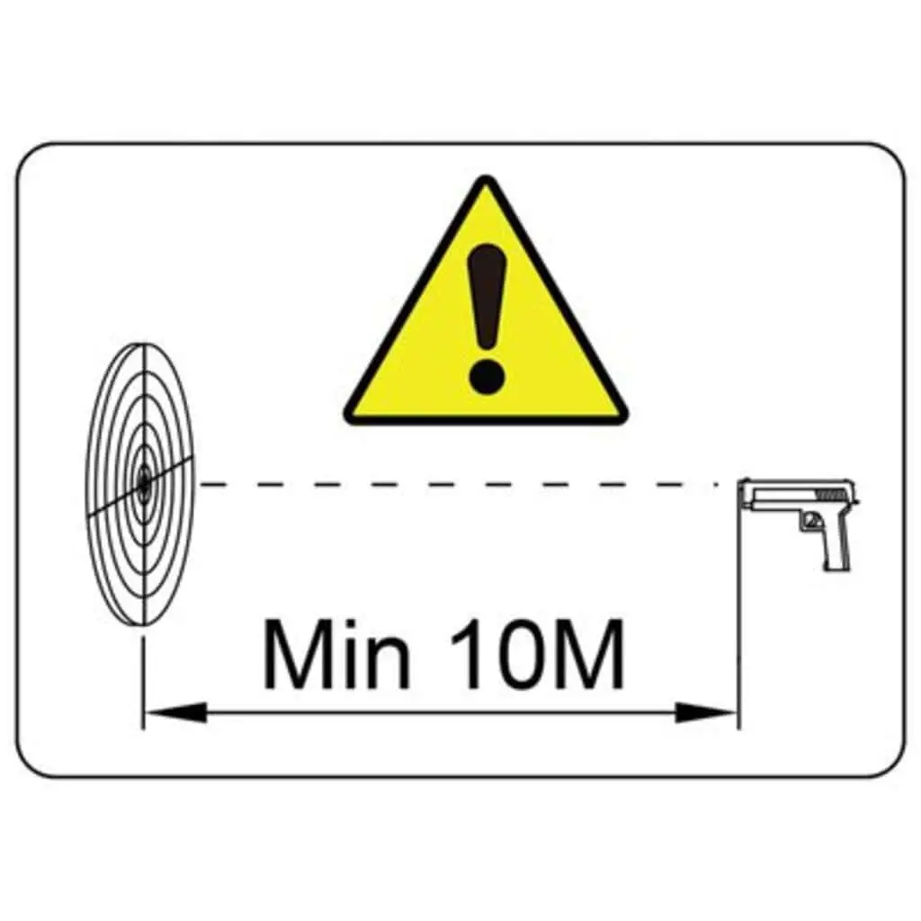 Airsoft Shooting Target Black Plastic Indoor Outdoor Practice Range Accessory