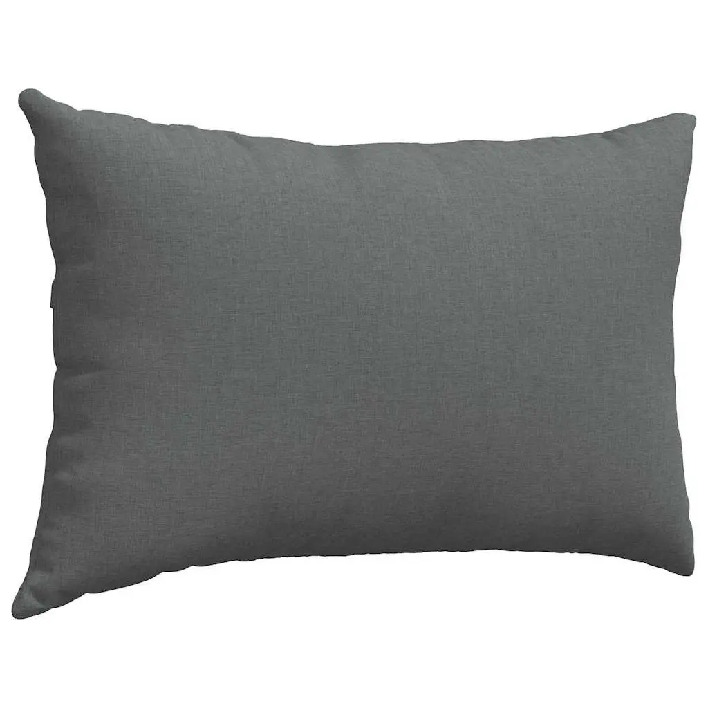 Sofa Pillows Grey 60 x 40 cm Modern Cushions 2 Pieces