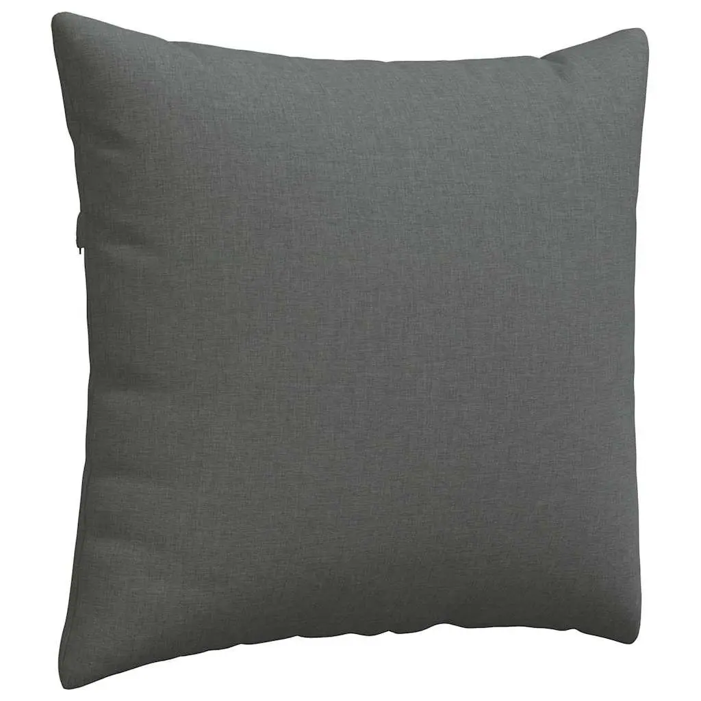 Sofa Pillows Grey 45 x 45 cm Fabric Cushions Modern Indoor Home Decor 2 Piece