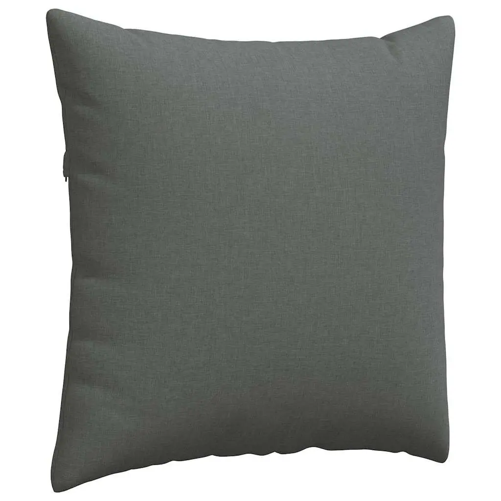 Sofa Pillows 2 Pieces Dark Grey 60 x 60 cm Modern Home Decor Cushions