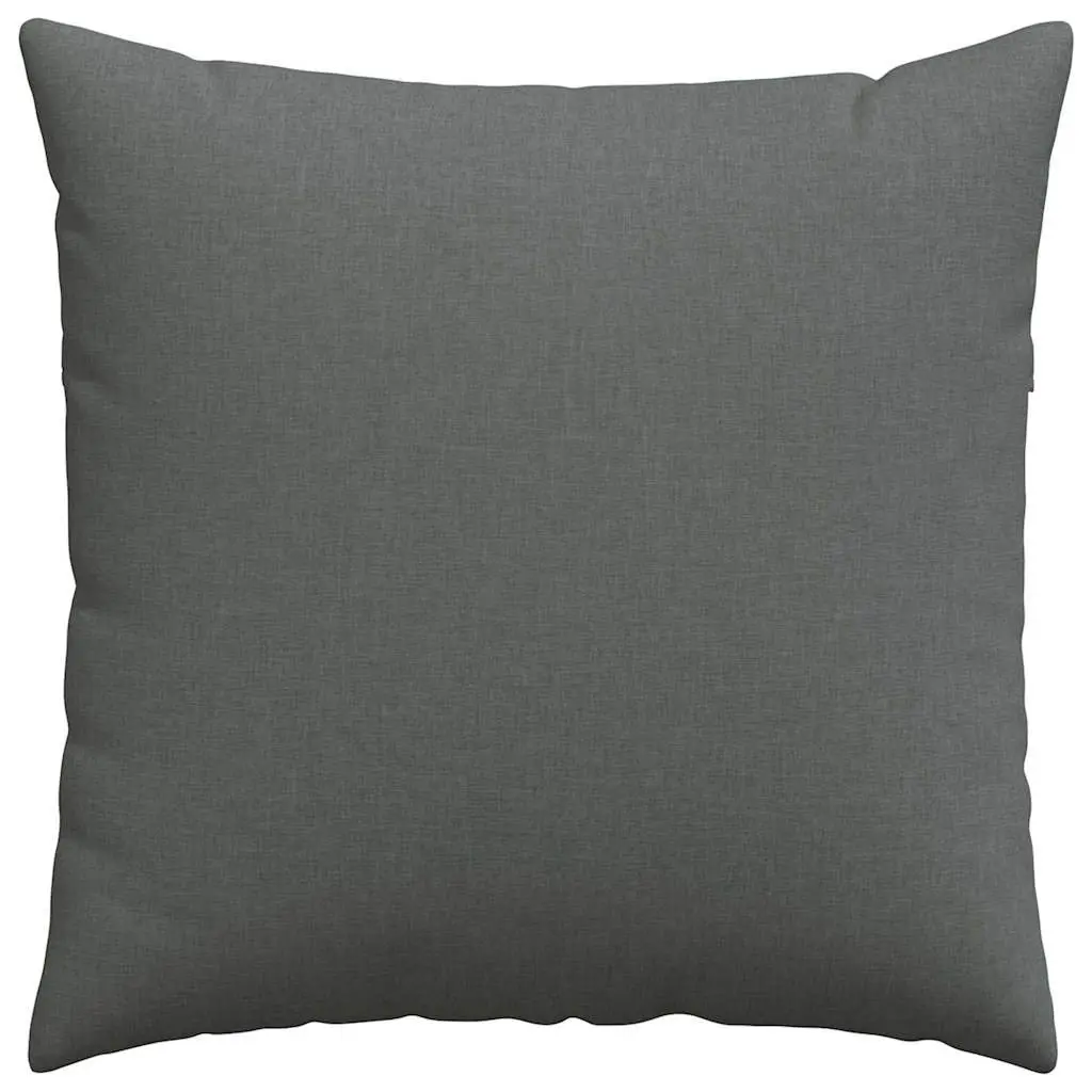 Sofa Pillows 2 Pieces Dark Grey 60 x 60 cm Modern Home Decor Cushions