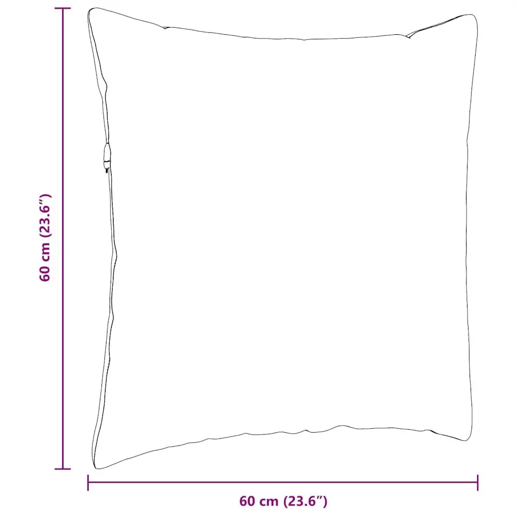 Sofa Pillows 2 Pieces Dark Grey 60 x 60 cm Modern Home Decor Cushions