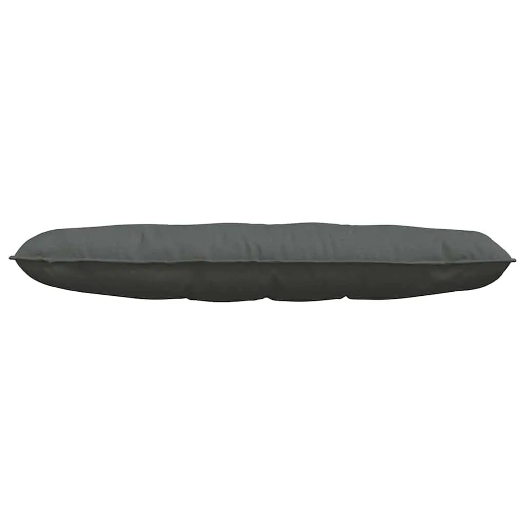 Back Pillow Dark Grey 140x19x50cm Indoor Cushion Support Backrest