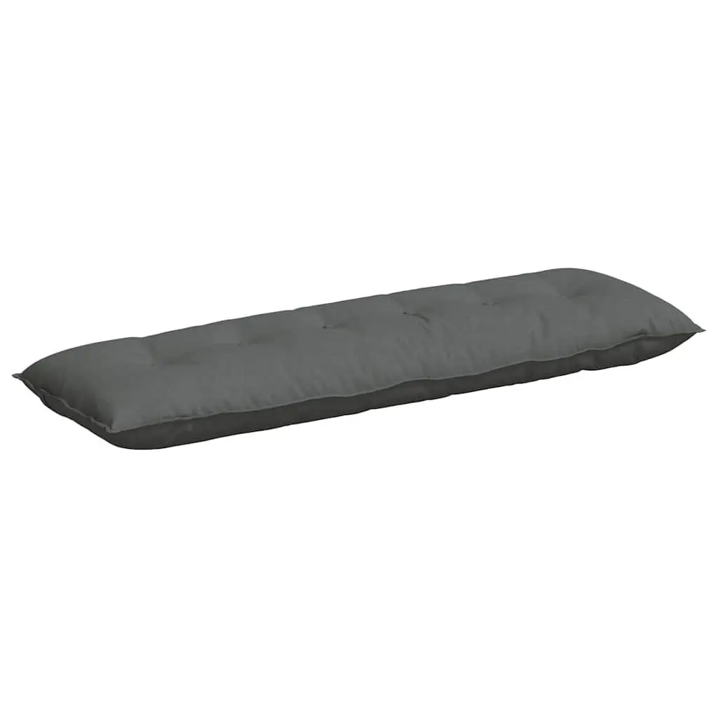 Back Pillow Dark Grey 160 x 19 x 50 cm Indoor Support Cushion