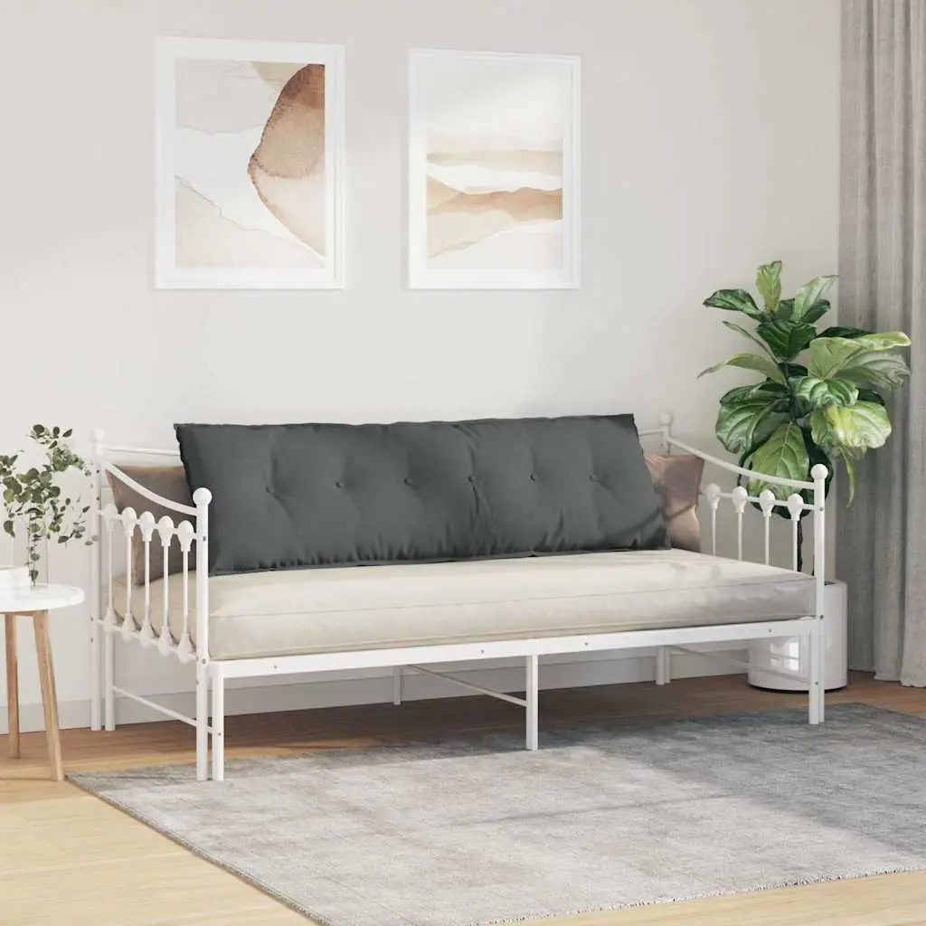 Back Pillow Dark Grey 160 x 19 x 50 cm Indoor Support Cushion