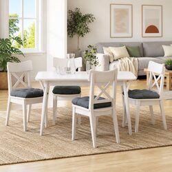 Concise 4-Piece Dark Grey Seat Cushion Collection