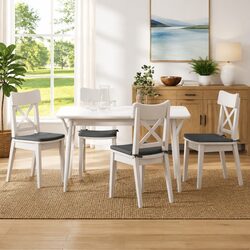 Compact and Stylish Dark Grey Seat Cushions Set of 4