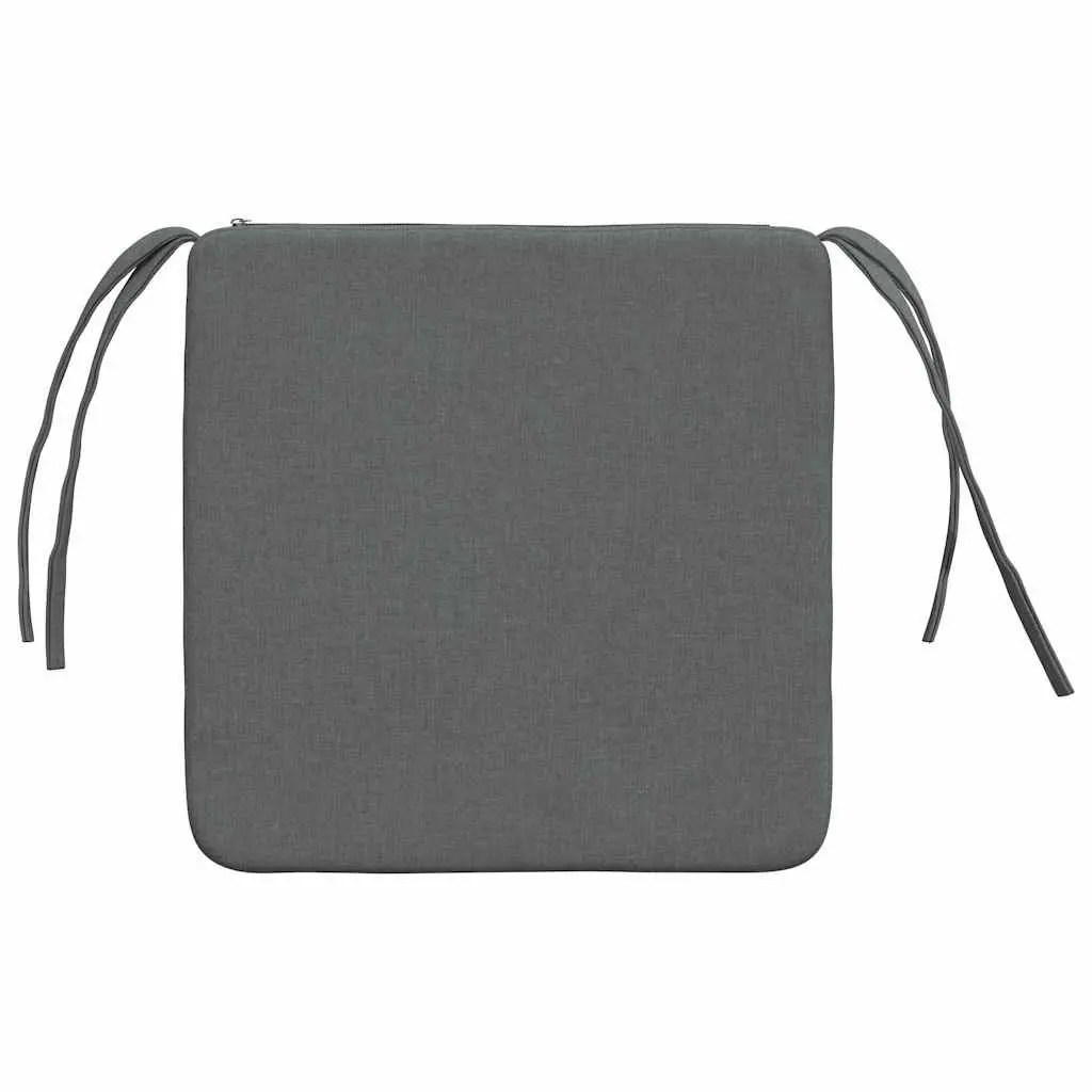 Seat Cushions Dark Grey 40x40x3cm Indoor Chair Sofa Cushion Set 4 Piece