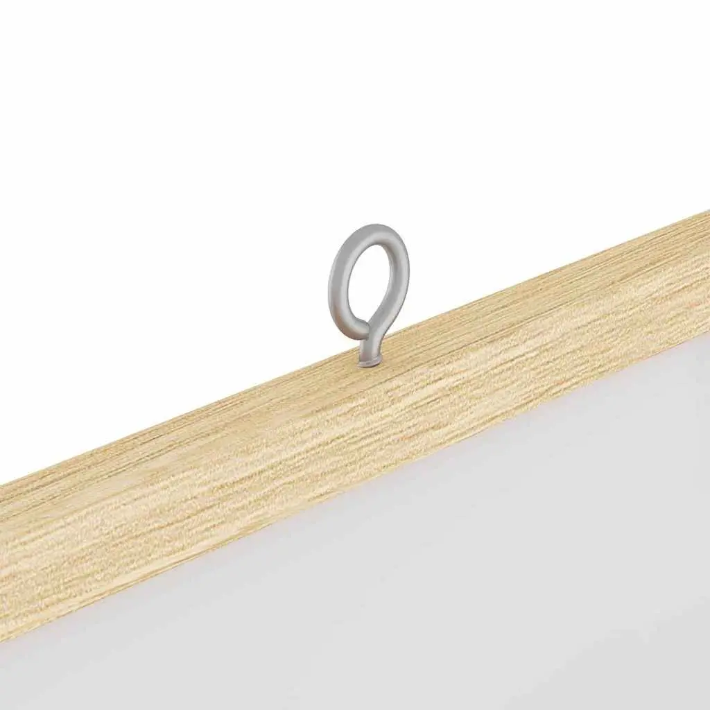 Bulletin Board White 80x80cm Foldable Solid Pine Wood Office Display Organiser