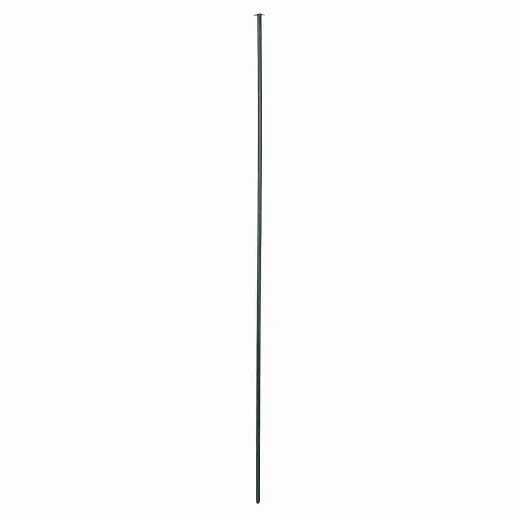Pond Fence Set Green Steel 5 Piece Garden Panels Barrier for Ponds Terrace