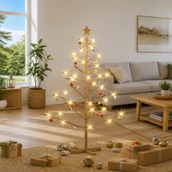 Confidently Stylish Wooden Christmas Tree 150cm