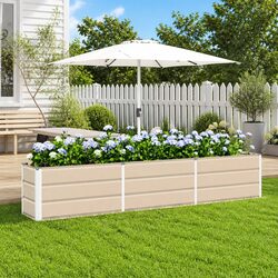 Friendly Ivory Steel Planter for Your Space Needs