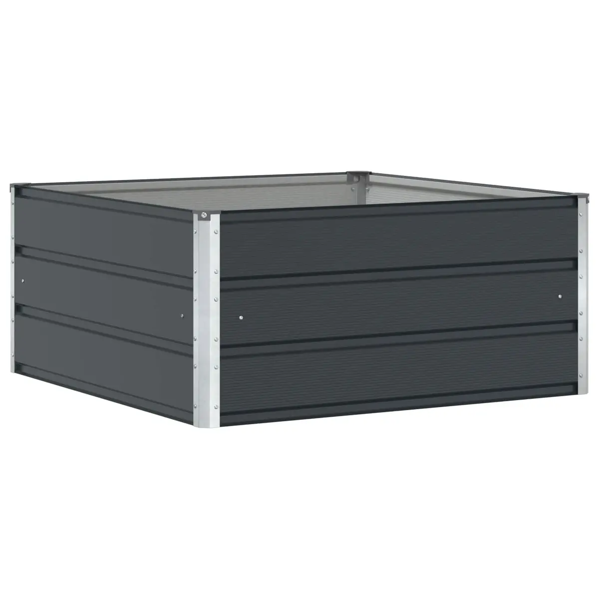 Steel Planter Anthracite Large Modern Garden Pot Outdoor Decorative Container
