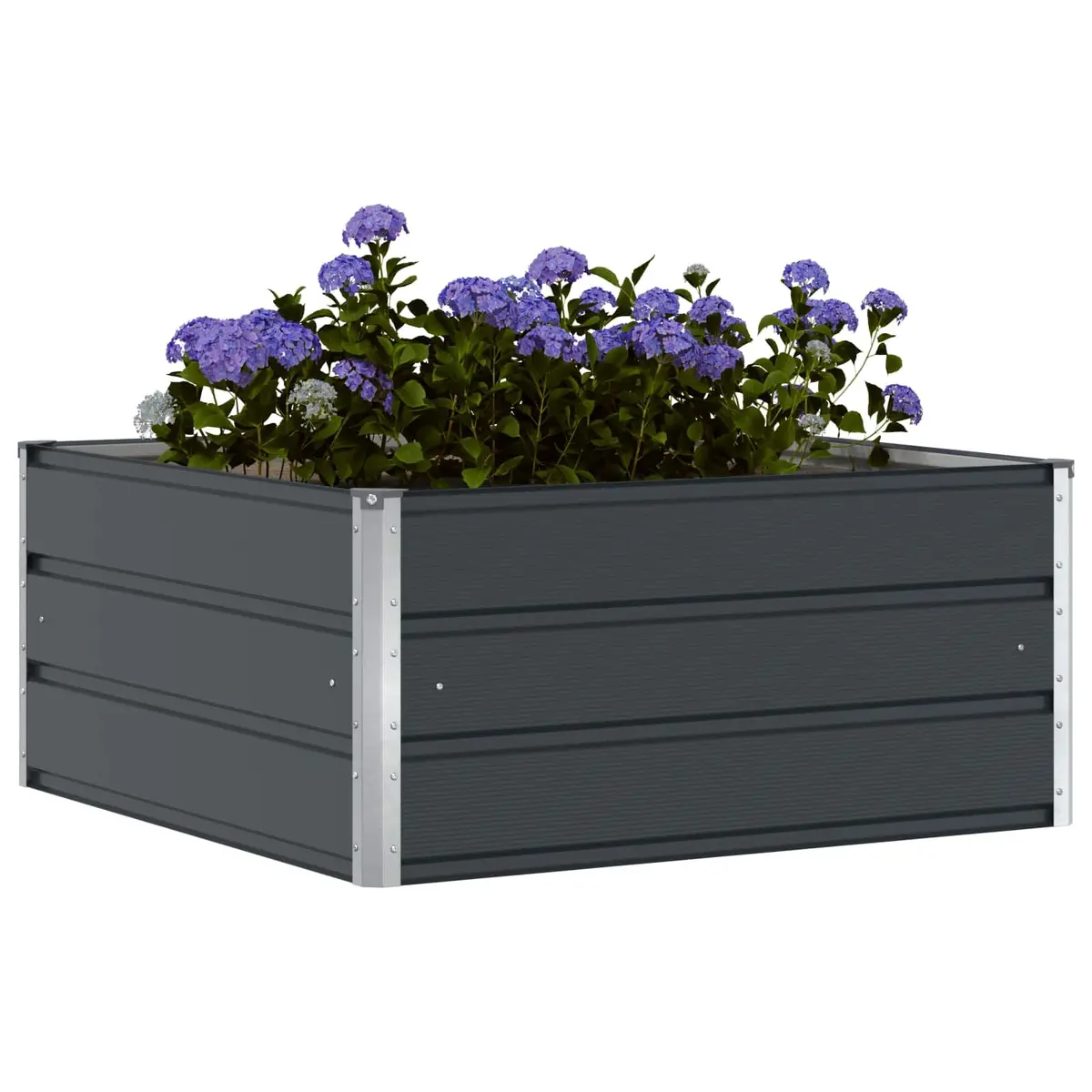 Steel Planter Anthracite Large Modern Garden Pot Outdoor Decorative Container