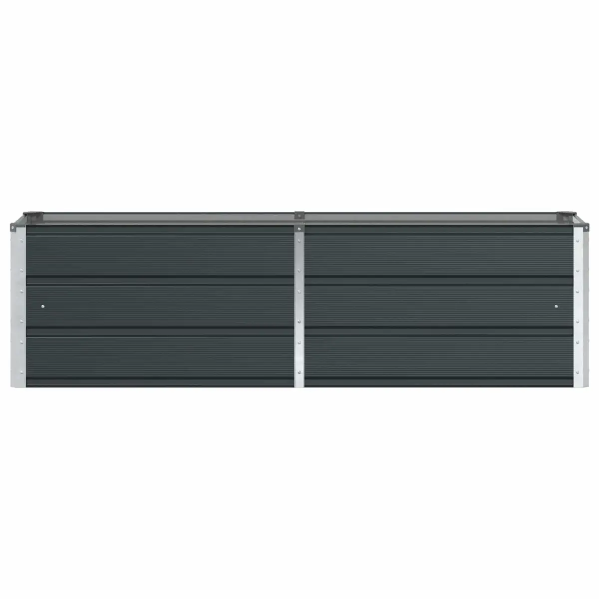 Steel Planter Anthracite 160 x 40 x 45 cm Garden Patio Indoor Outdoor Pot