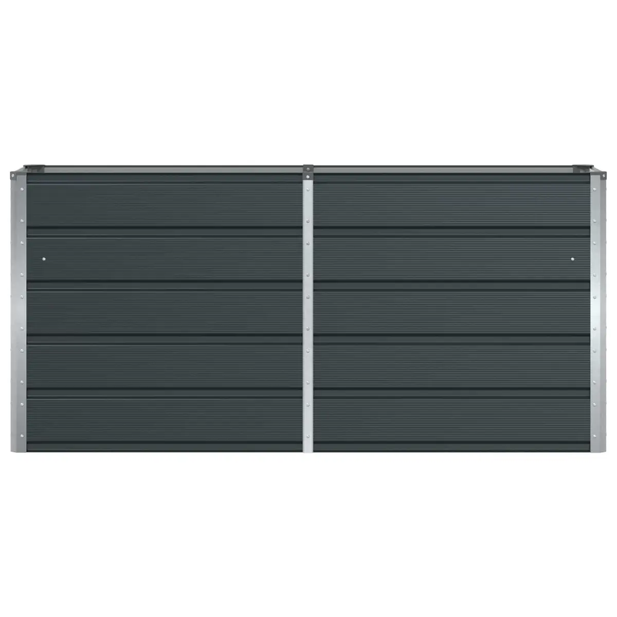 Steel Planter Anthracite 160 x 40 x 75 cm Garden Outdoor Indoor Patio Large