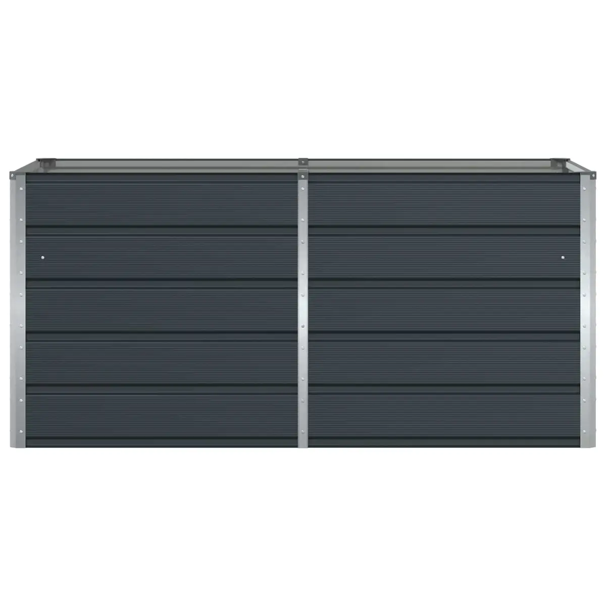 Steel Planter Anthracite 160 x 80 x 75 cm Modern Garden Outdoor Indoor Pot