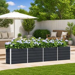 Compact and Stylish Steel Planter for Gardens and Patios