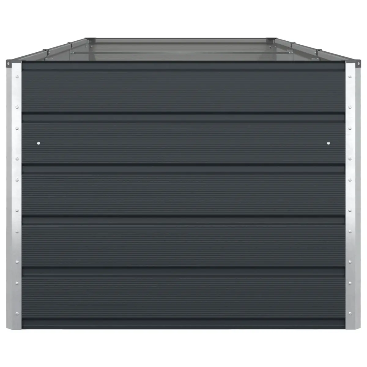Steel Planter Anthracite 290 x 100 x 75 cm Galvanised Outdoor Pot
