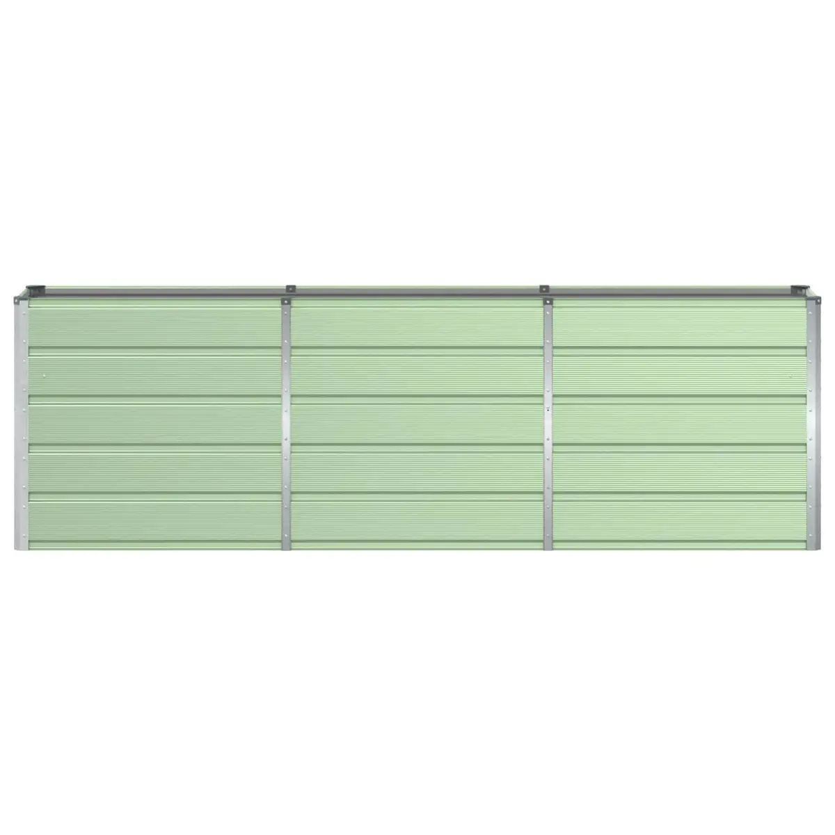 Steel Planter Green 240 x 40 x 75 cm Durable Indoor Outdoor Garden Patio Raised Bed