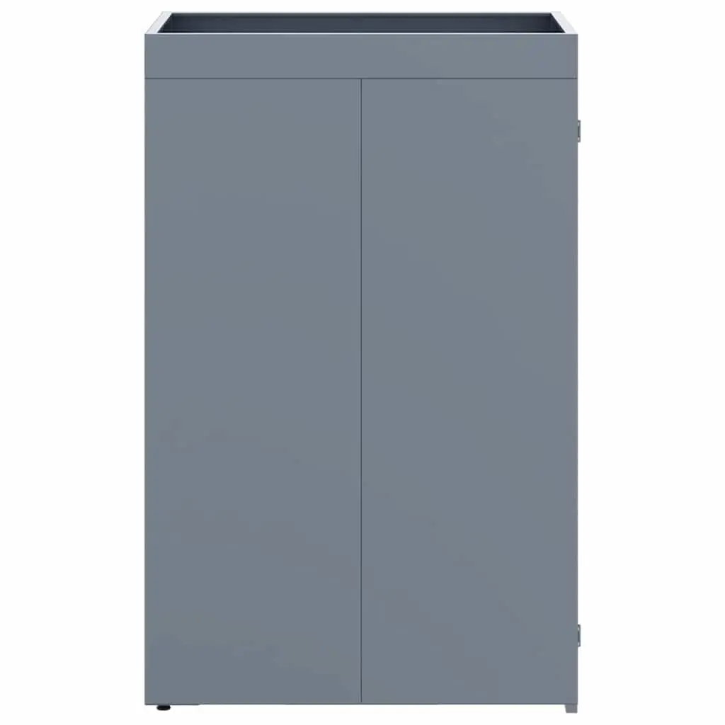 Wheelie Bin Storage Light Grey Single 240L Enclosure with Planter Roof