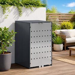 Concise Wheelie Bin Storage Enclosure with Gas Lift Lid